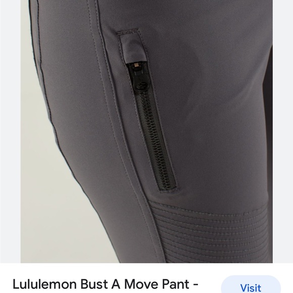 Lululemon commuter pants bust a move NWT black reflective pockets rare 6 - Picture 3 of 12
